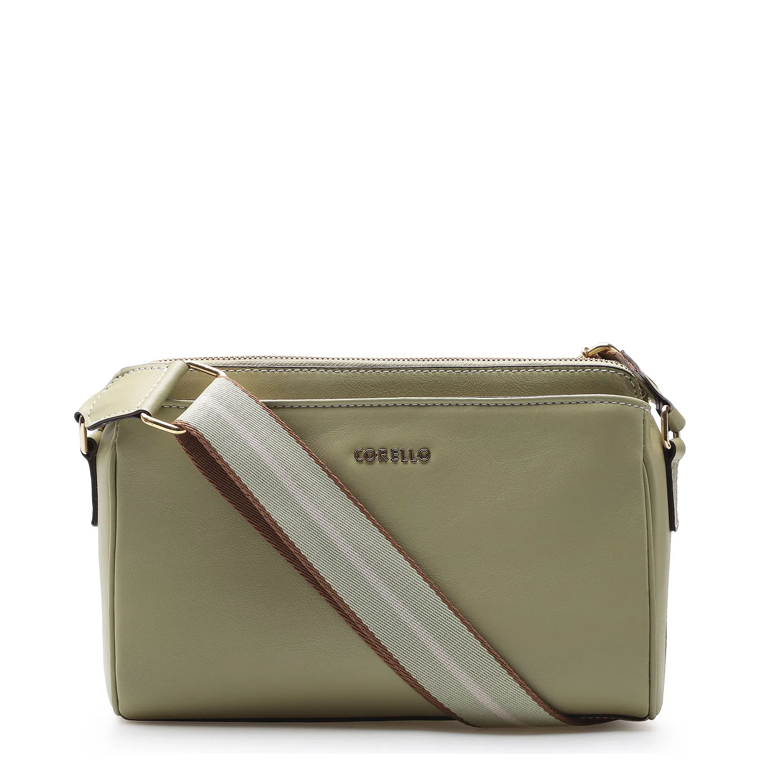 Bolsa Transversal Agnes Couro Verde