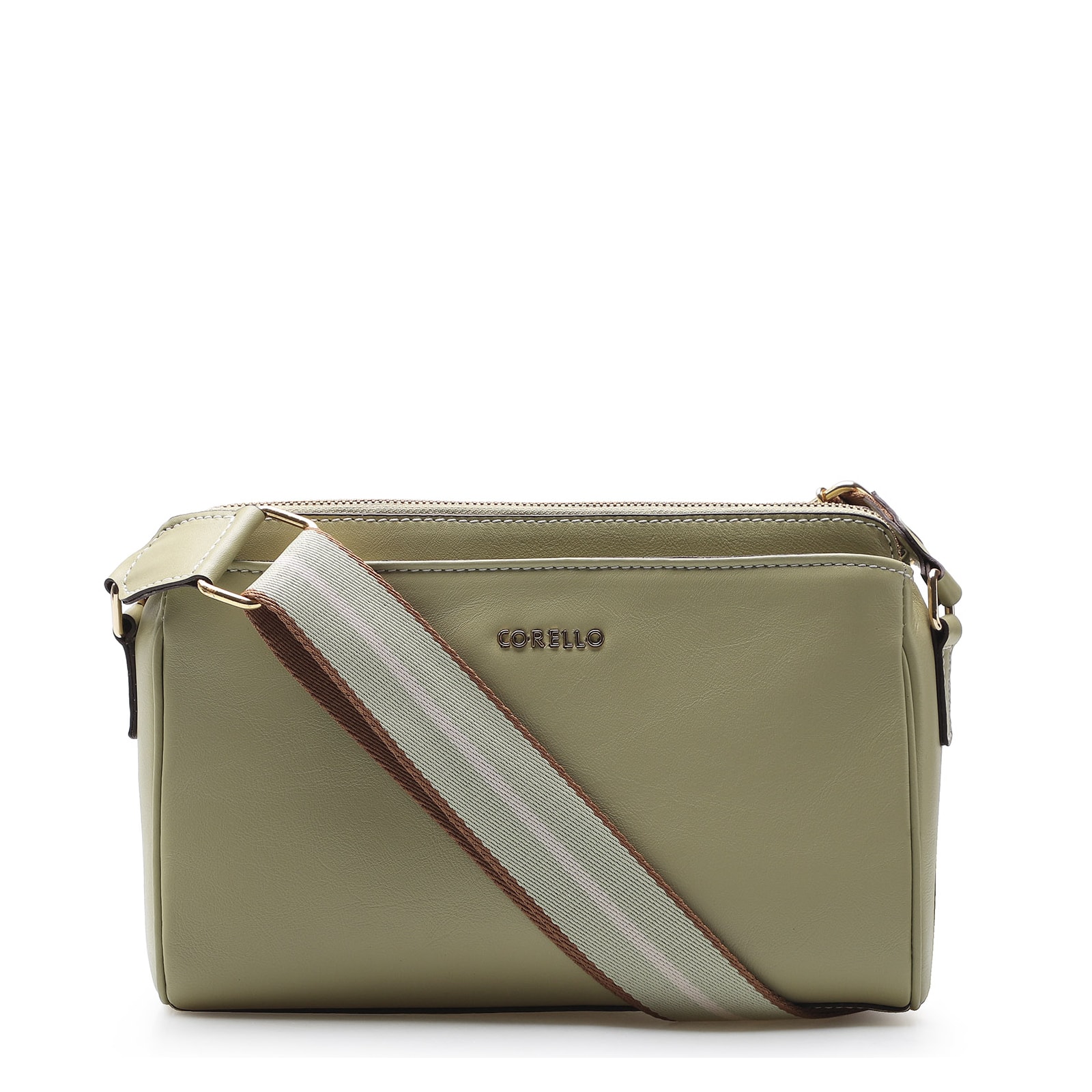 Bolsa Transversal Agnes Couro Verde