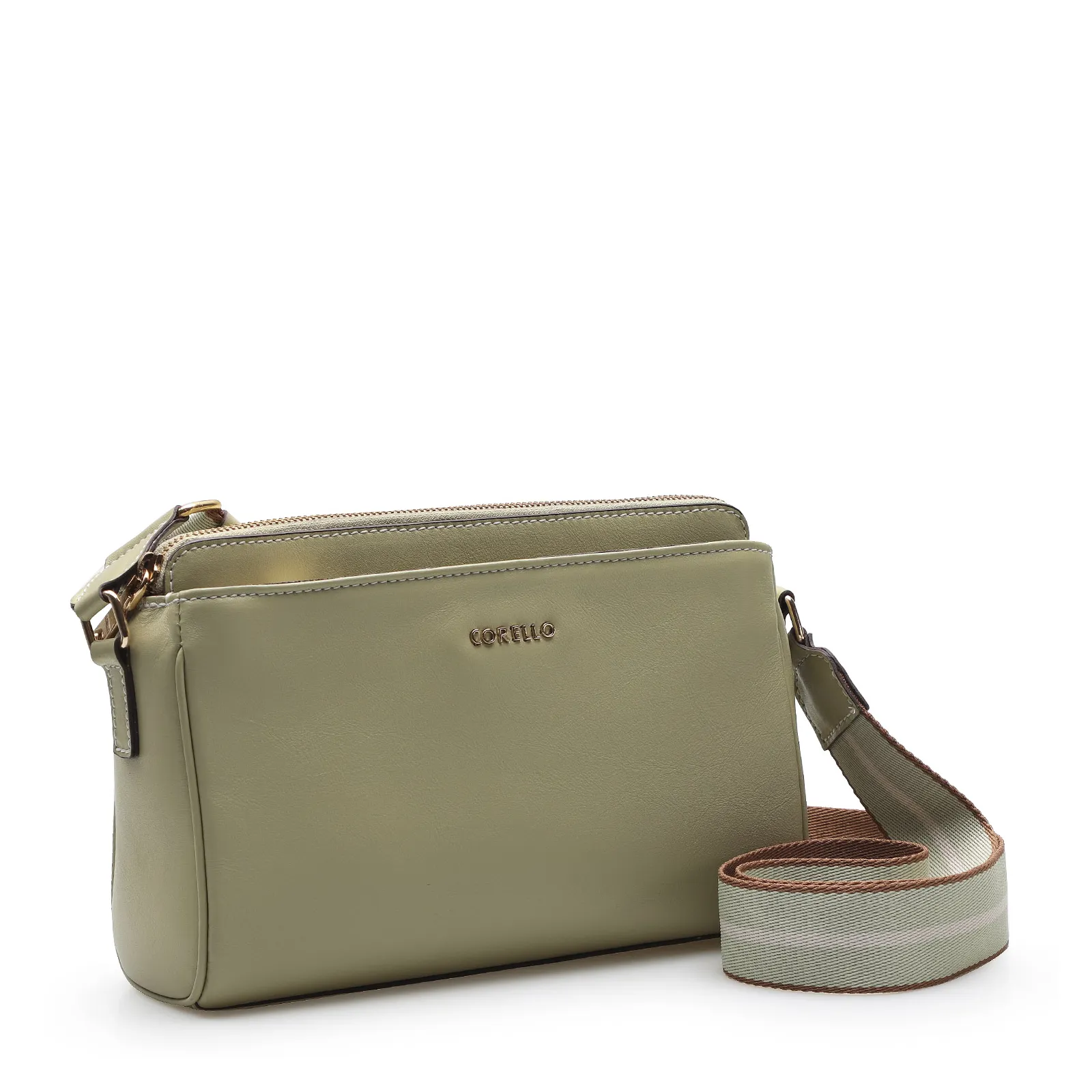 Bolsa Transversal Agnes Couro Verde