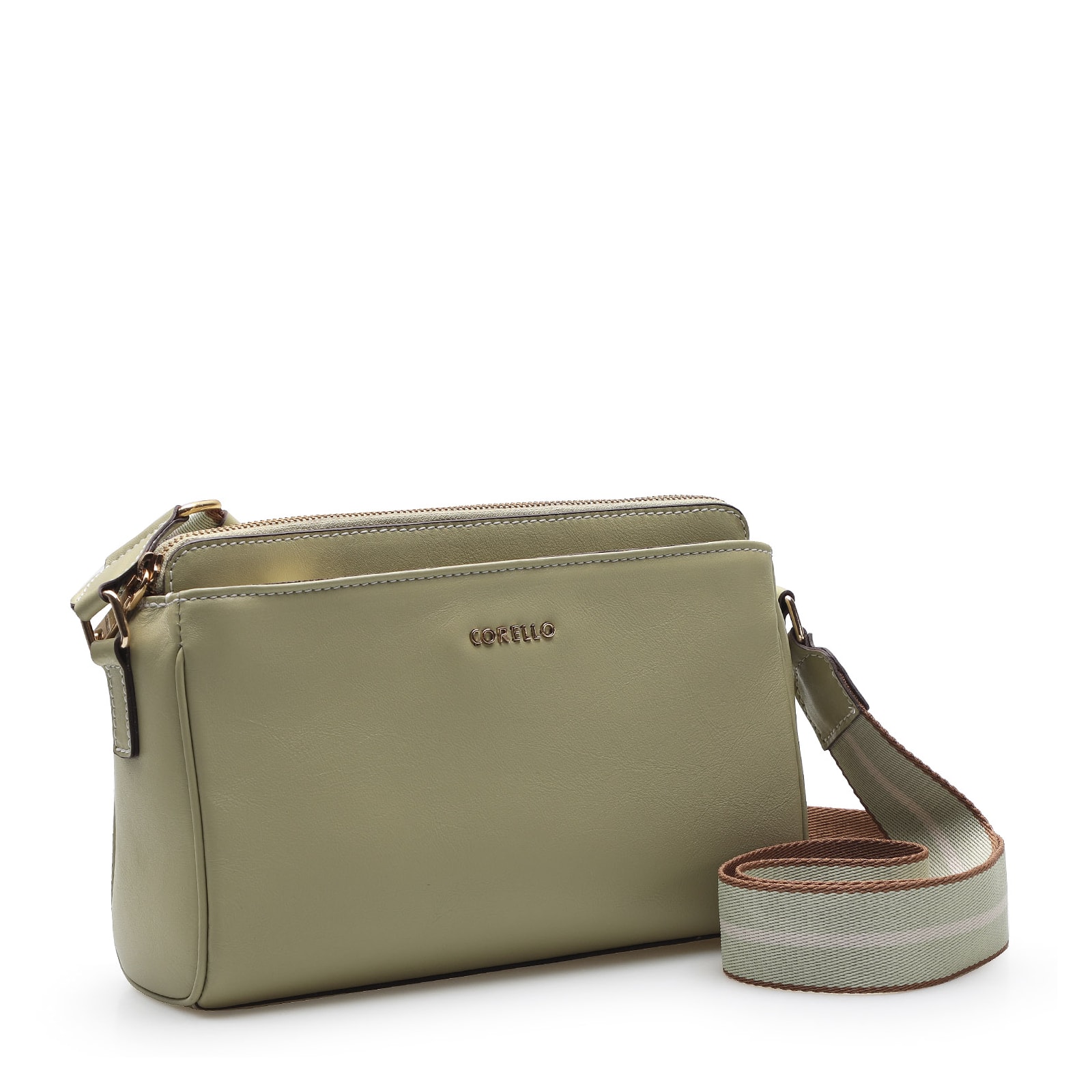 Bolsa Transversal Agnes Couro Verde