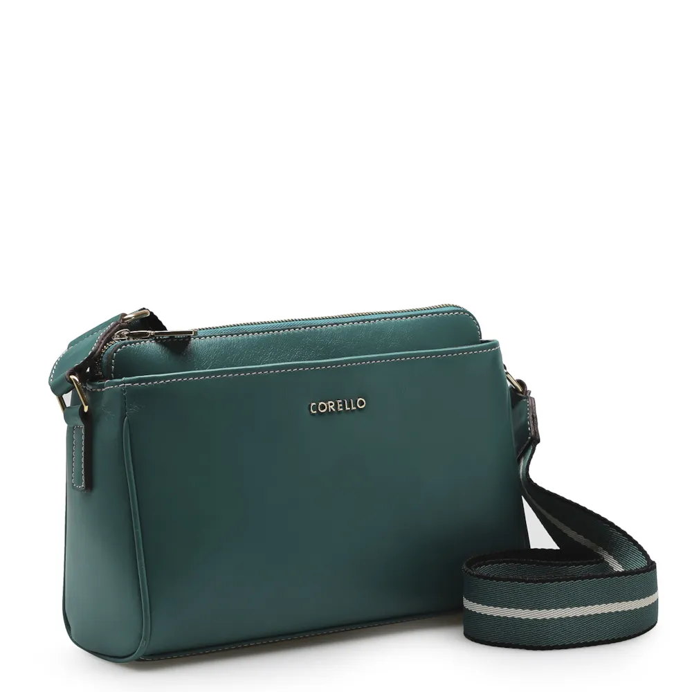 Bolsa Transversal Agnes Couro Verde - imagem 2