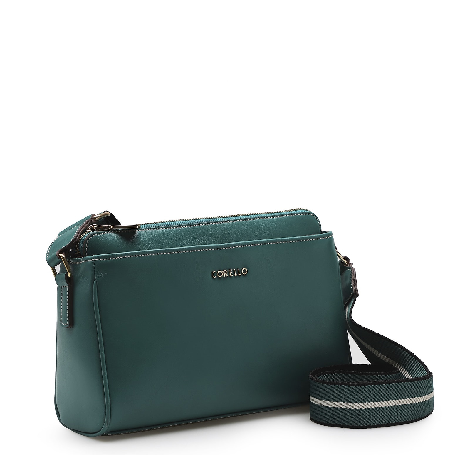 Bolsa Transversal Agnes Couro Verde