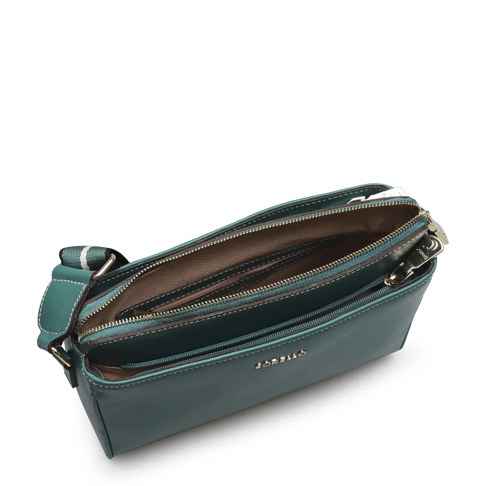 Bolsa Transversal Agnes Couro Verde - imagem 4