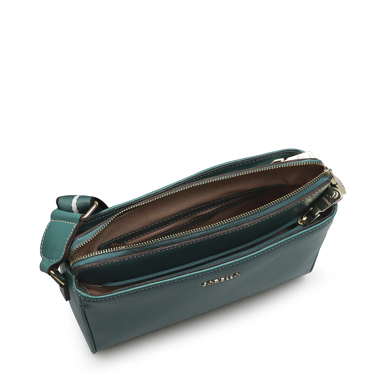 Bolsa Transversal Agnes Couro Verde