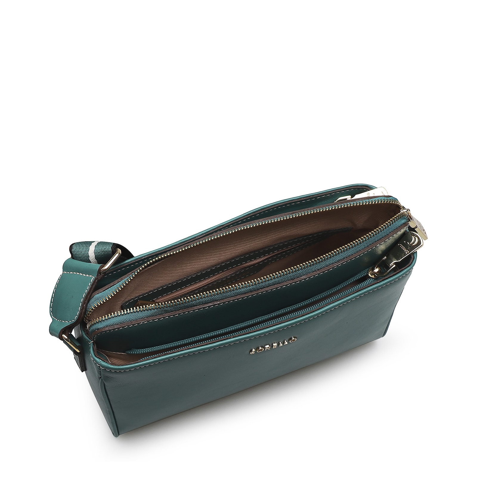 Bolsa Transversal Agnes Couro Verde