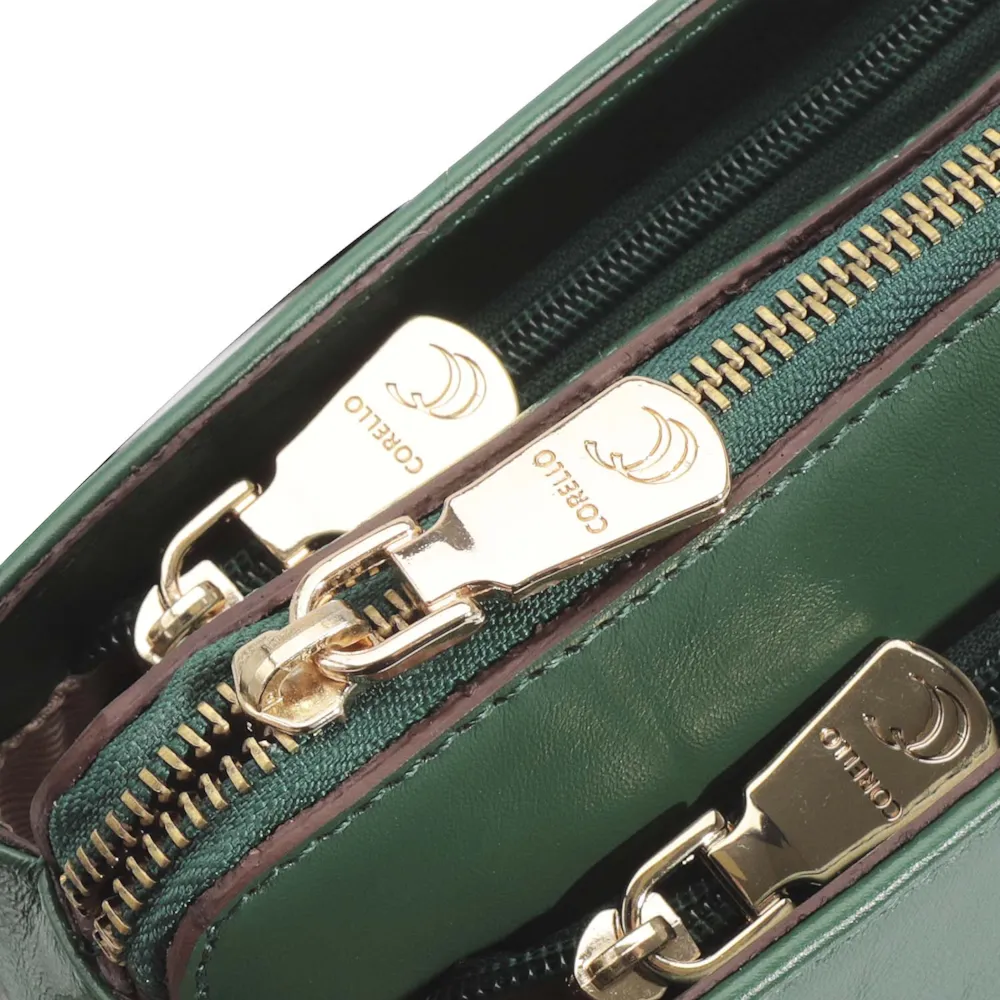 Bolsa Transversal Agnes Couro Verde - imagem 5