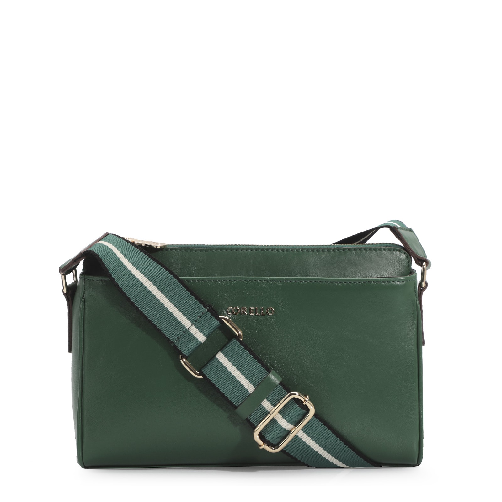 Bolsa Transversal Agnes Couro Verde