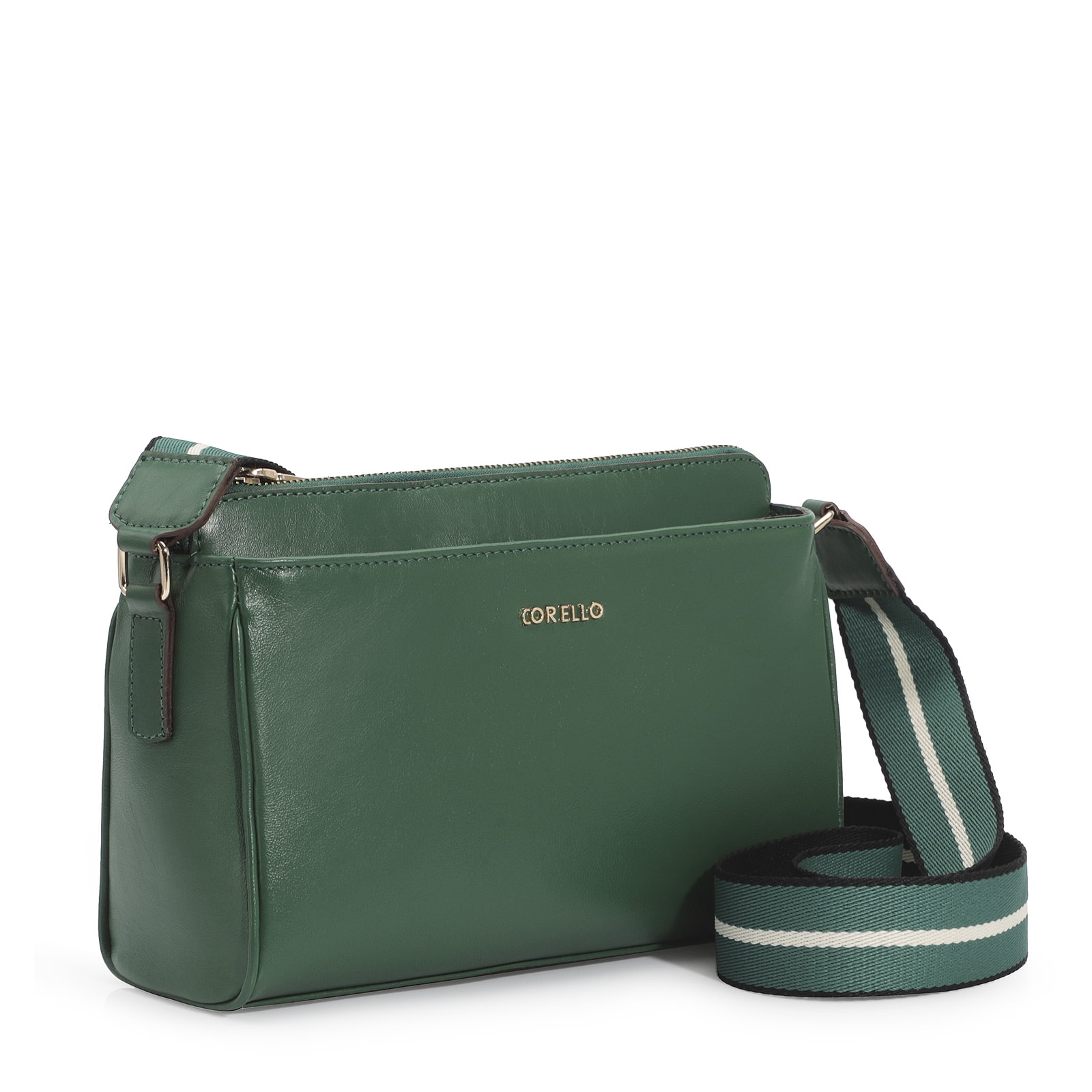 Bolsa Transversal Agnes Couro Verde