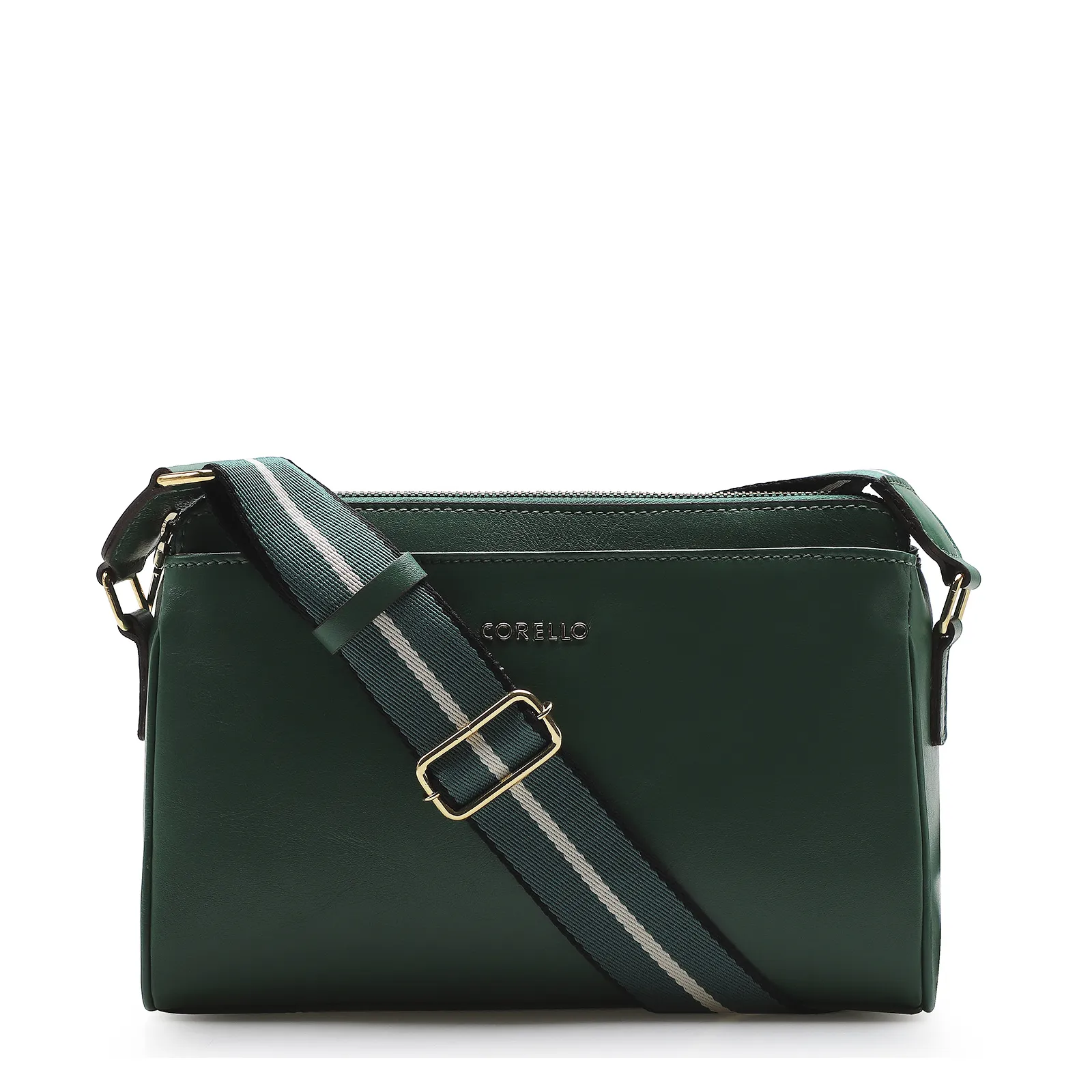 Bolsa Transversal Agnes Couro Verde Floresta