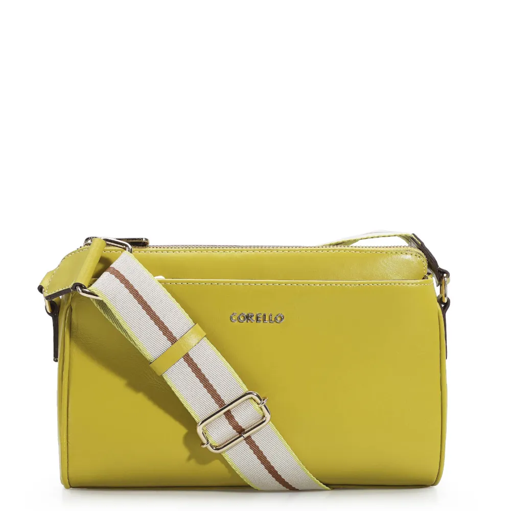 Bolsa Transversal Agnes Couro Verde Lima