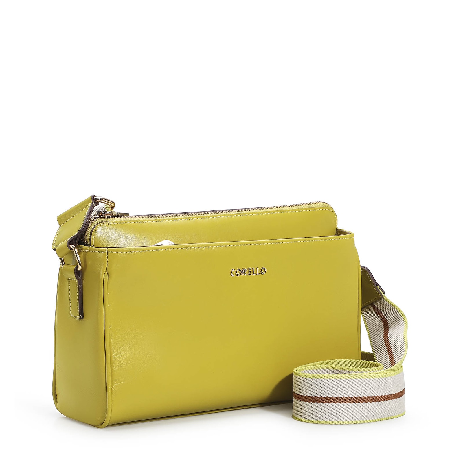 Bolsa Transversal Agnes Couro Verde Lima