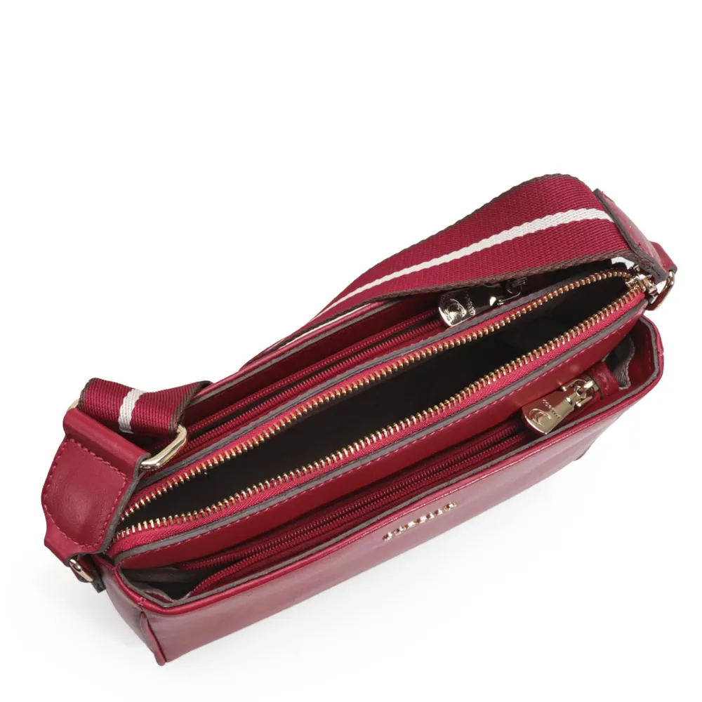 Bolsa Transversal Agnes Couro Vermelho - imagem 4