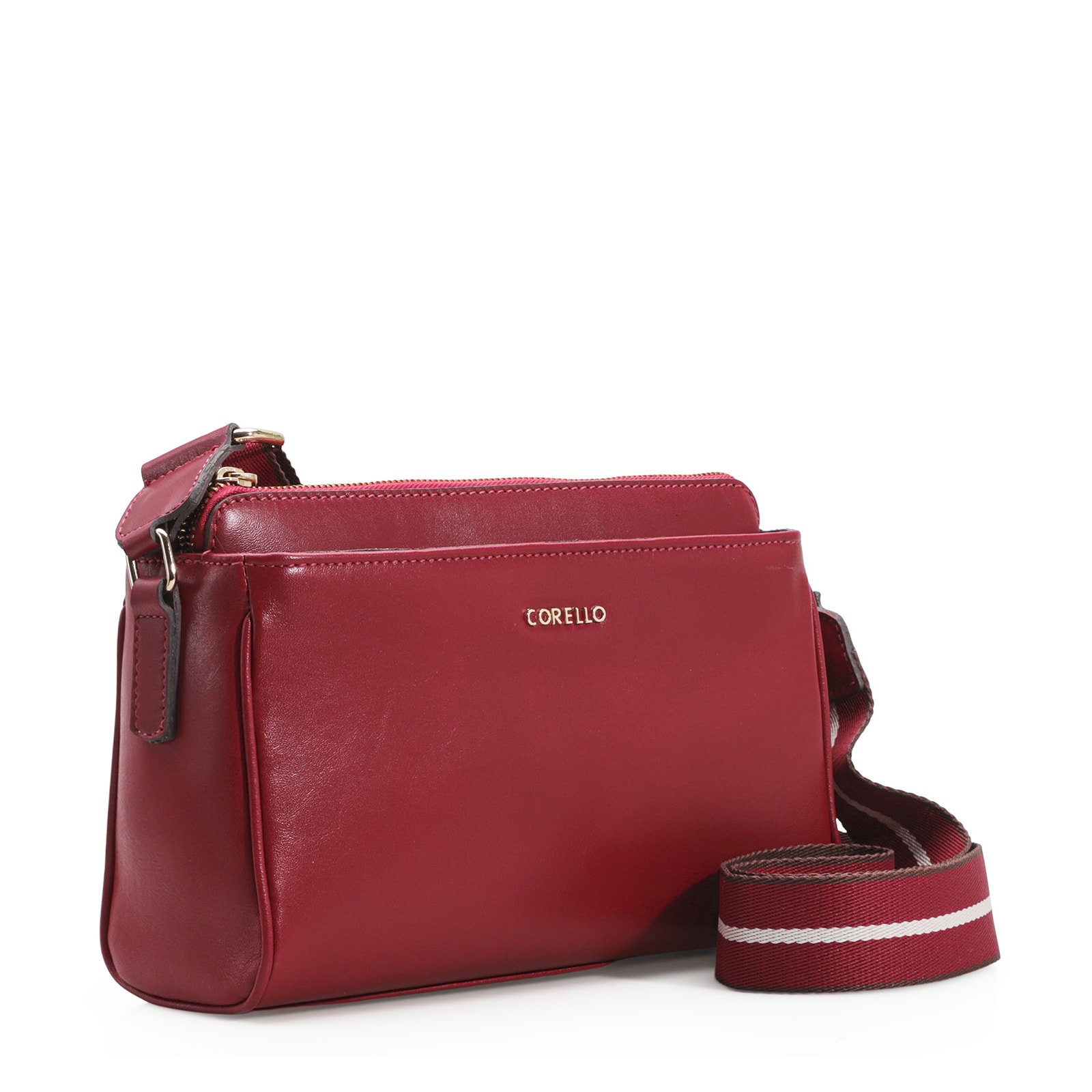 Bolsa Transversal Agnes Couro Vermelho