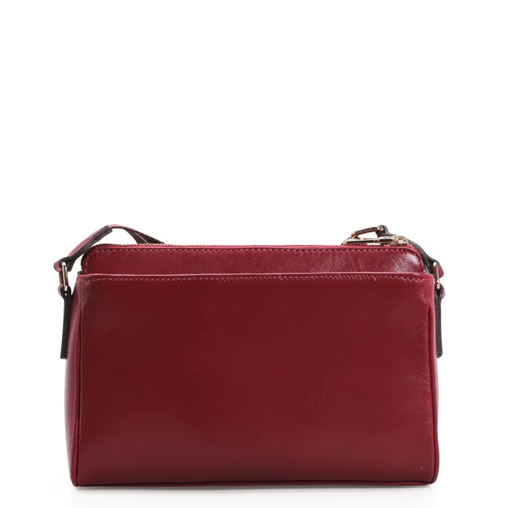 Bolsa Transversal Agnes Couro Vermelho - imagem 3