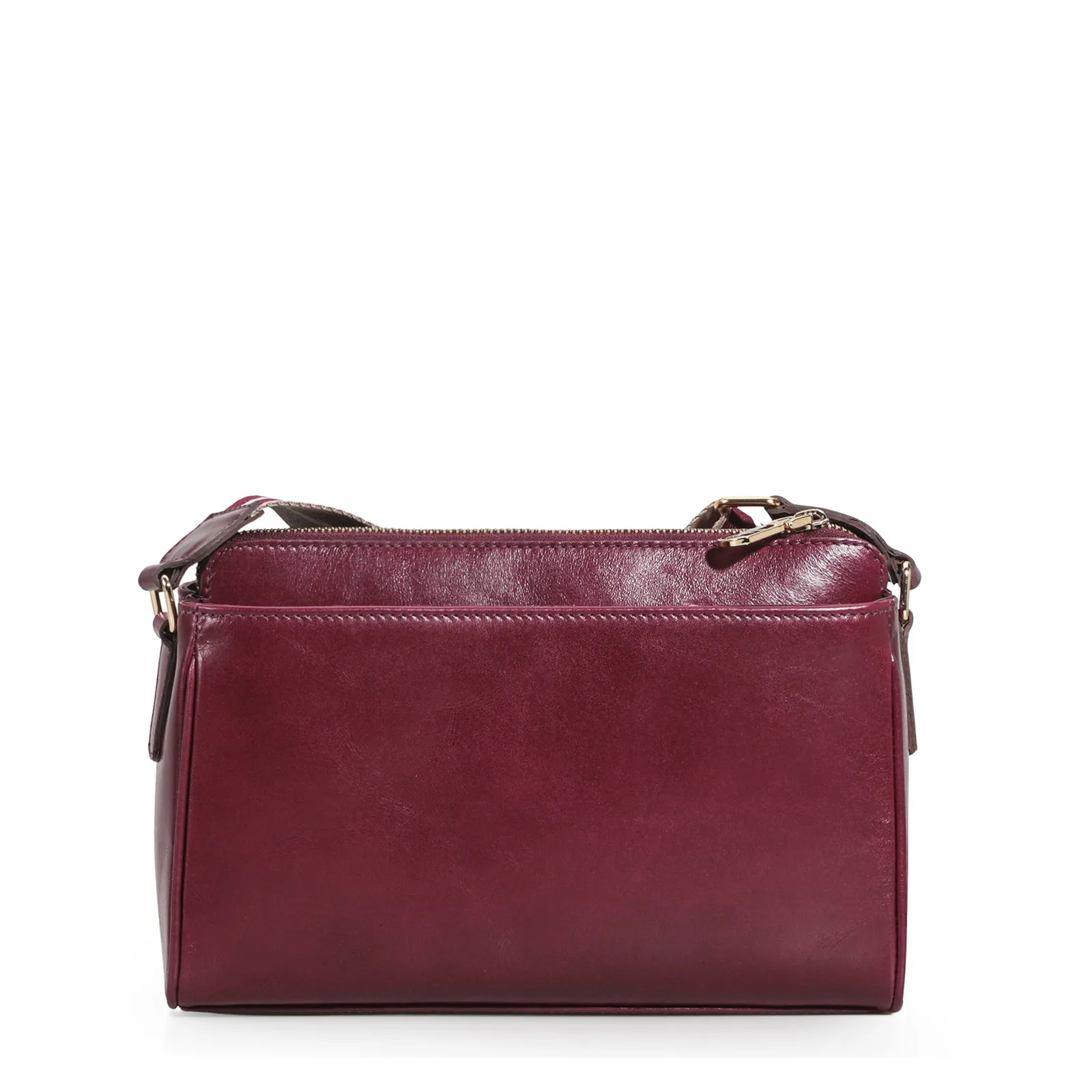 Bolsa Transversal Agnes Couro Vinho