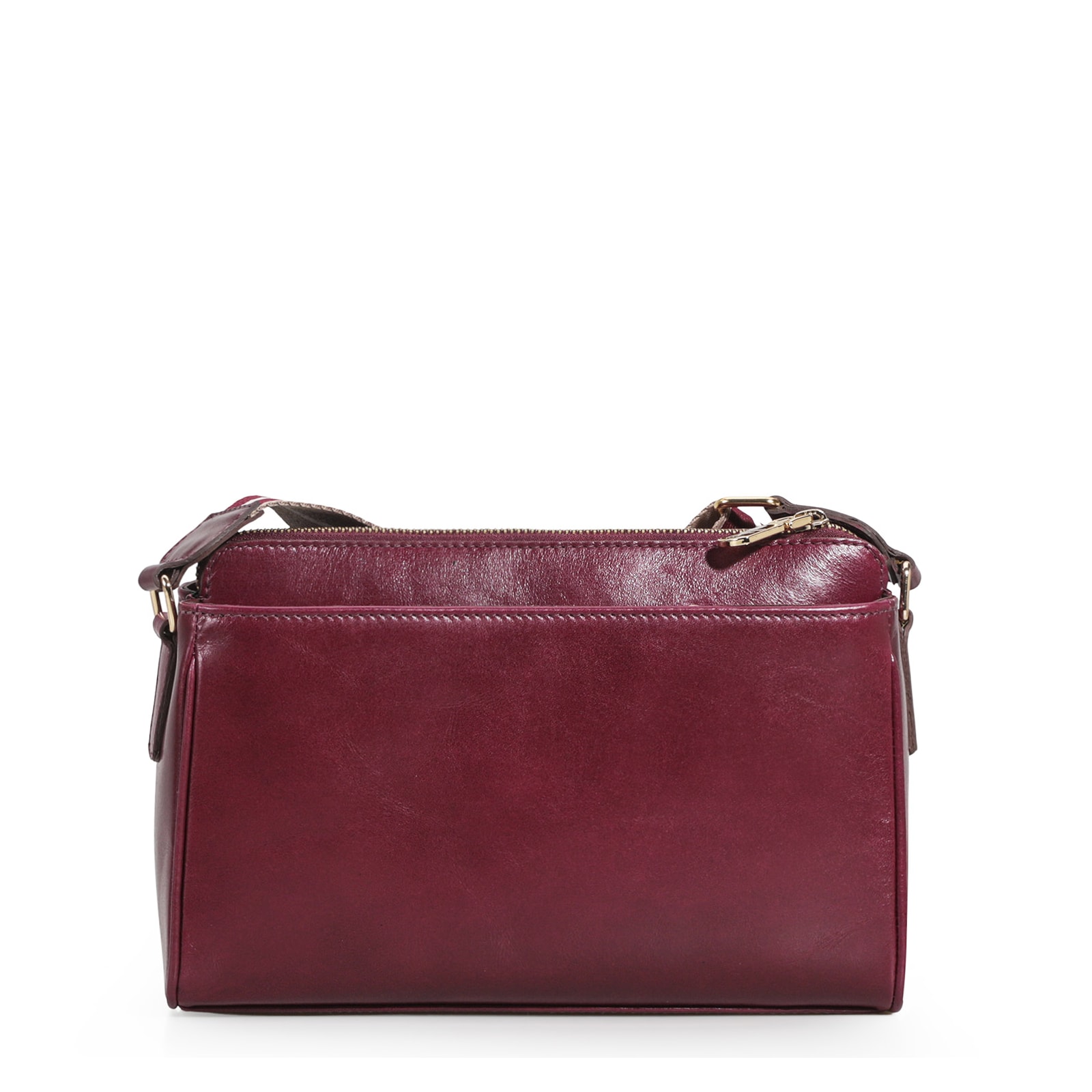 Bolsa Transversal Agnes Couro Vinho
