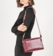 Bolsa Transversal Agnes Couro Vinho - imagem 2