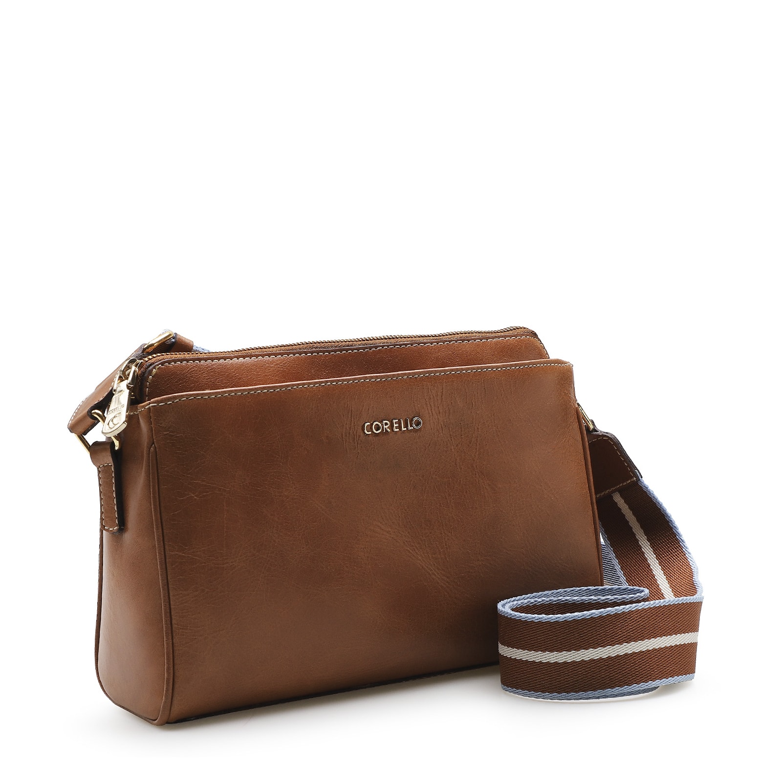 Bolsa Transversal Agnes Cuoio/Faixa