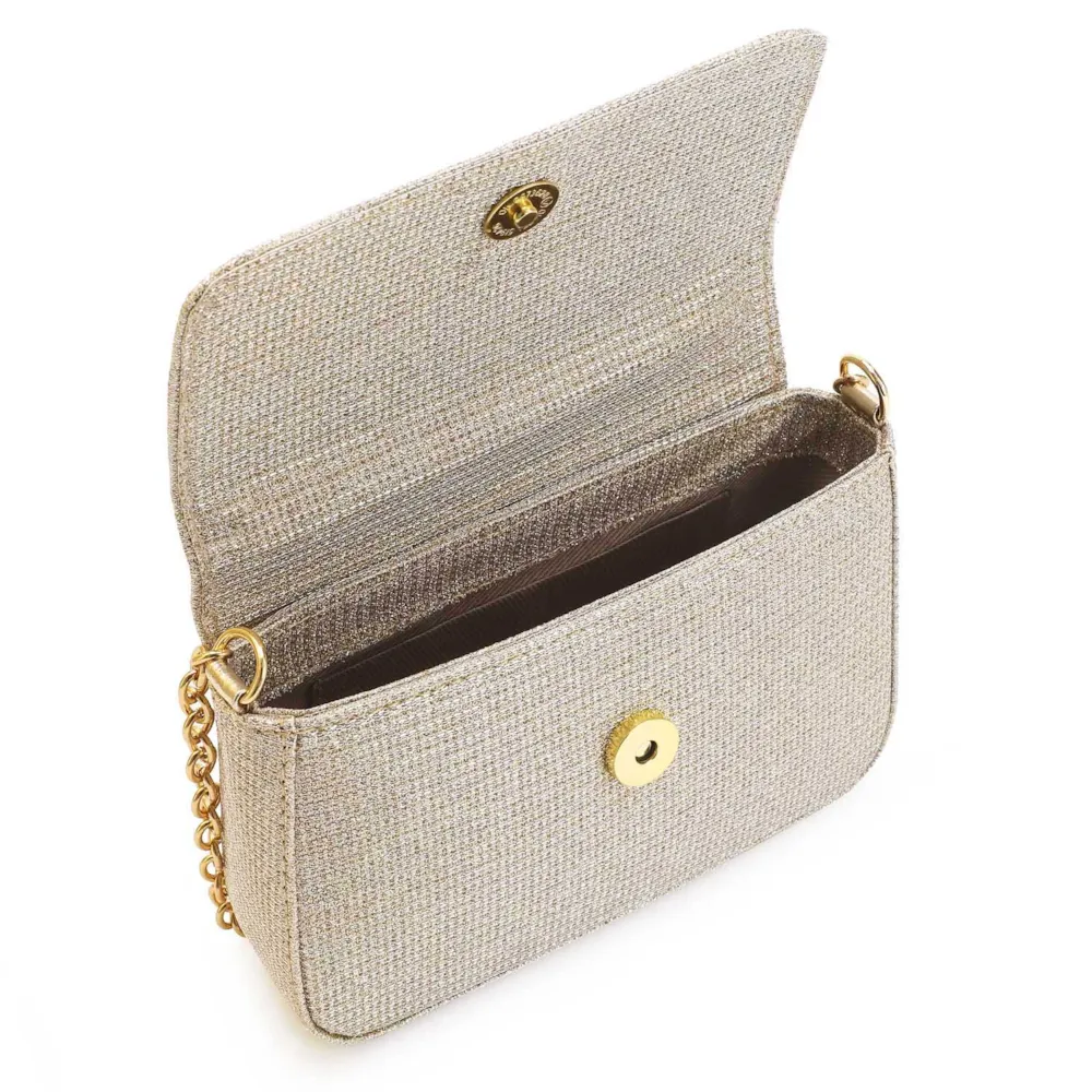 Bolsa Transversal Alt Glitter Dourado - imagem 4