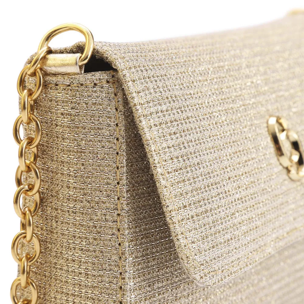 Bolsa Transversal Alt Glitter Dourado - imagem 5