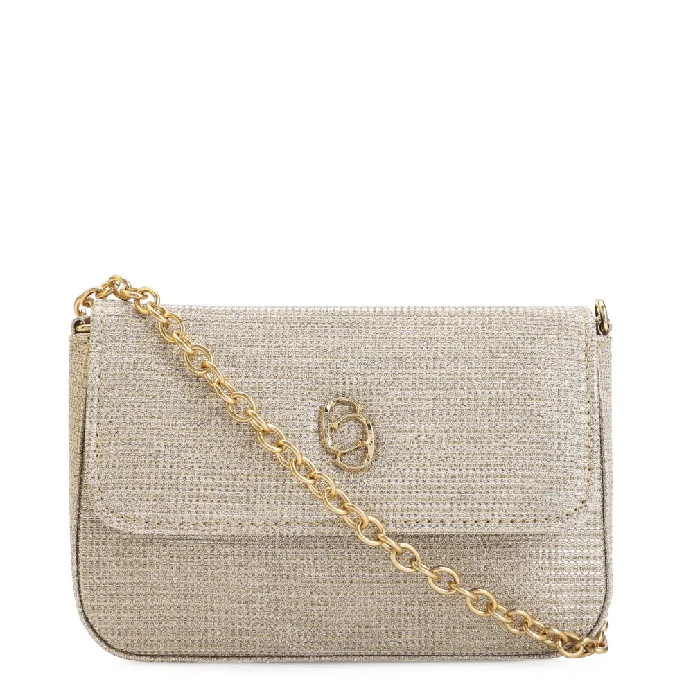 Bolsa Transversal Alt Glitter Dourado