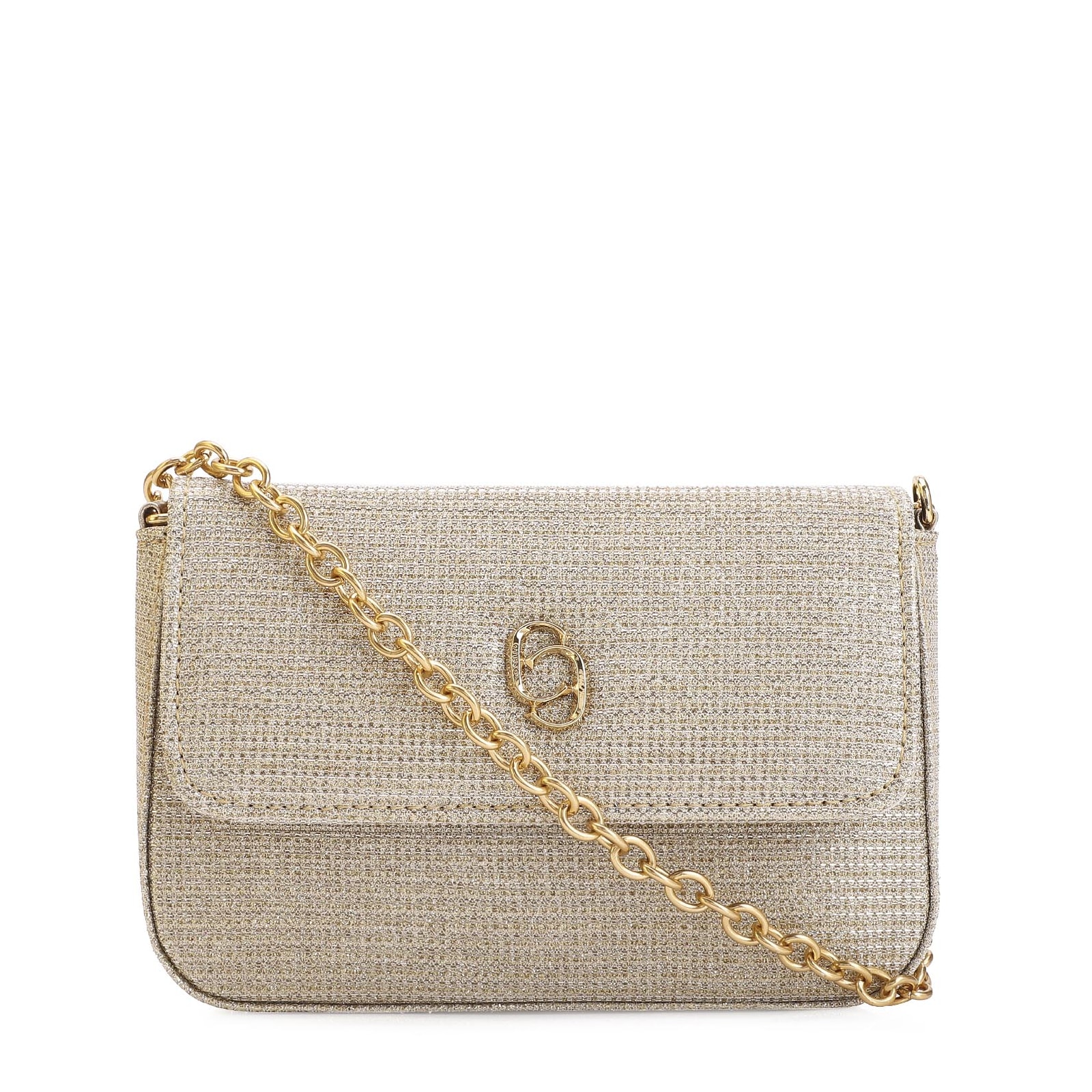 Bolsa Transversal Alt Glitter Dourado