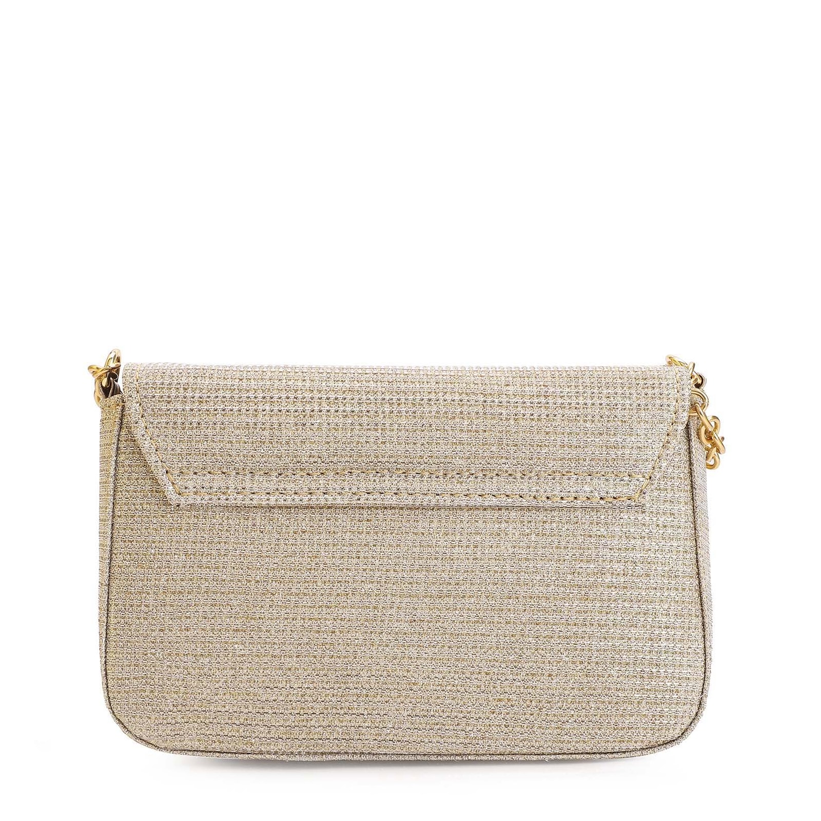 Bolsa Transversal Alt Glitter Dourado