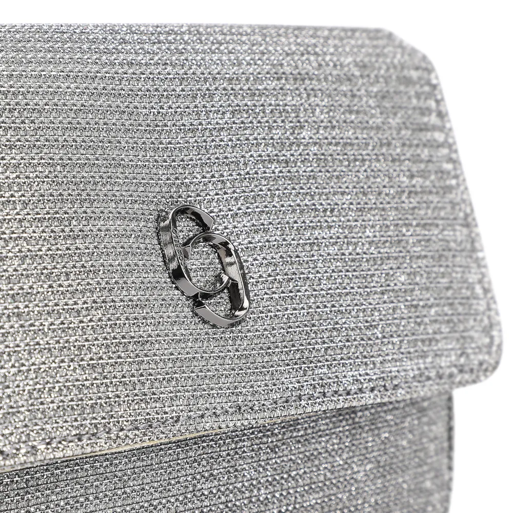 Bolsa Transversal Alt Glitter Prata - imagem 5