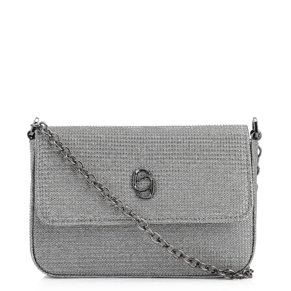 Bolsa Transversal Alt Glitter Prata