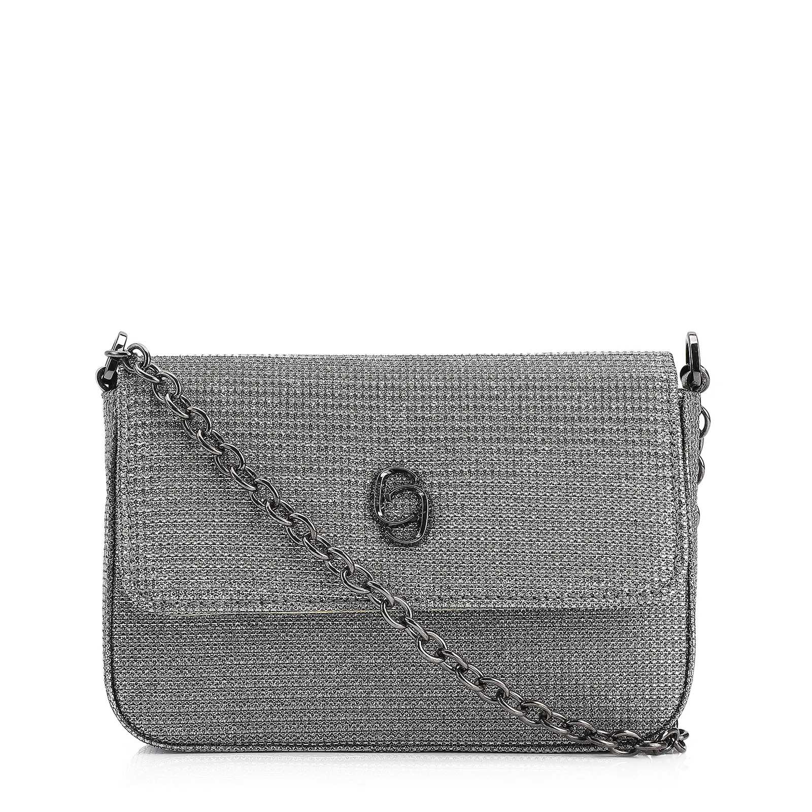 Bolsa Transversal Alt Glitter Prata