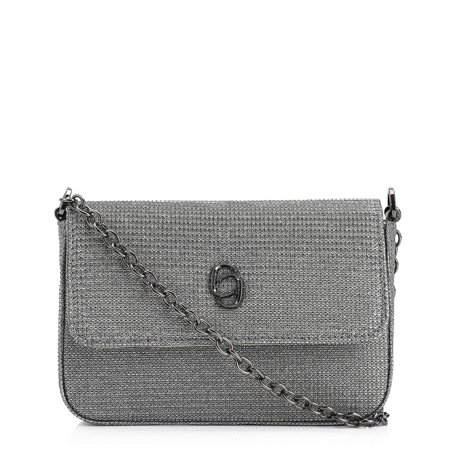 Bolsa Transversal Alt Glitter Prata