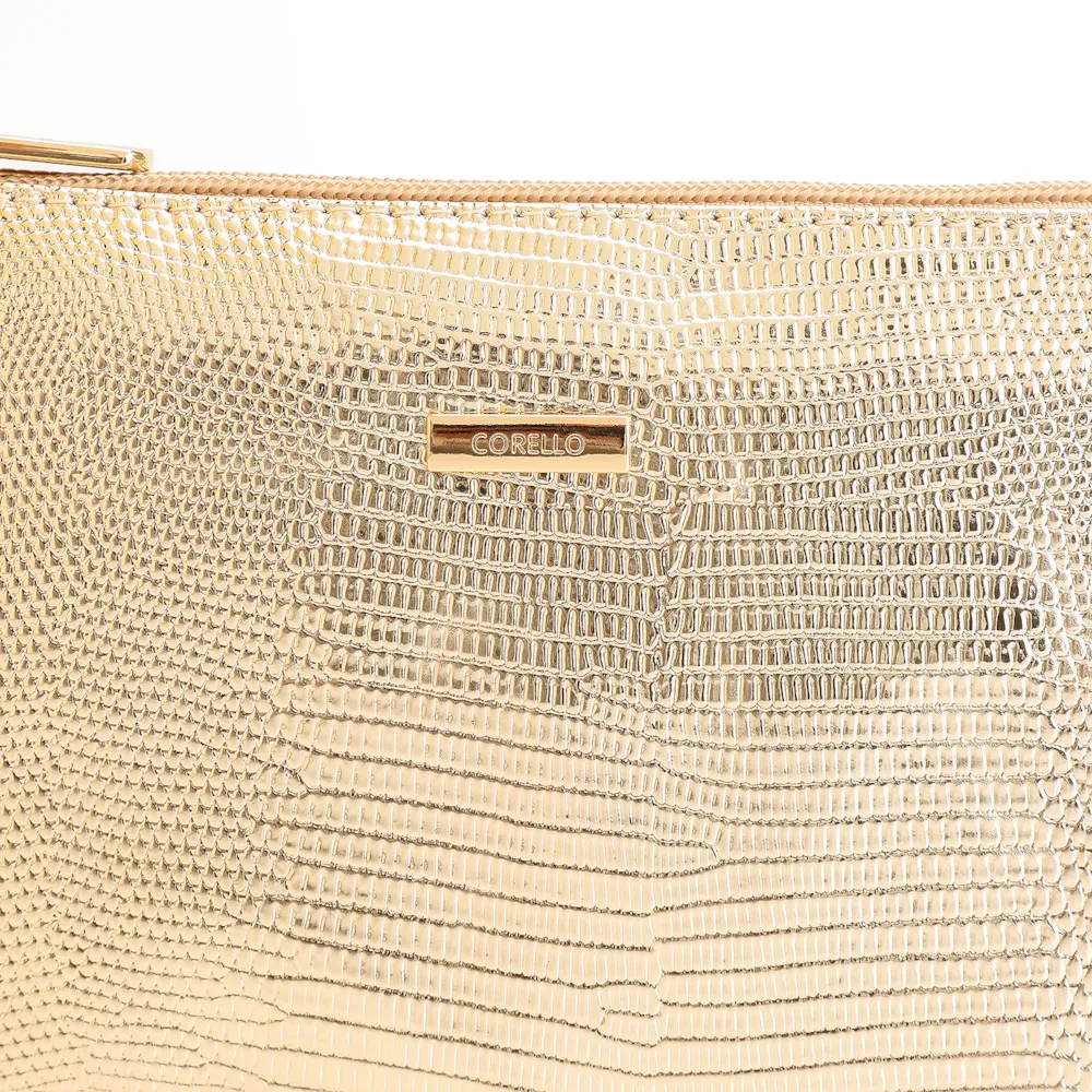 Bolsa Transversal Alt Lezard Dourado - imagem 6