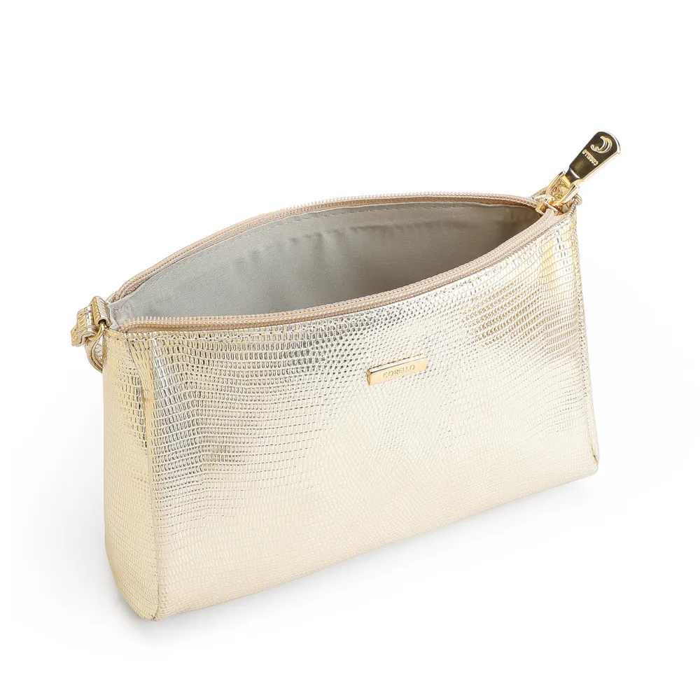Bolsa Transversal Alt Lezard Dourado - imagem 4