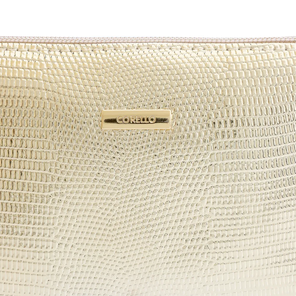 Bolsa Transversal Alt Lezard Dourado - imagem 6