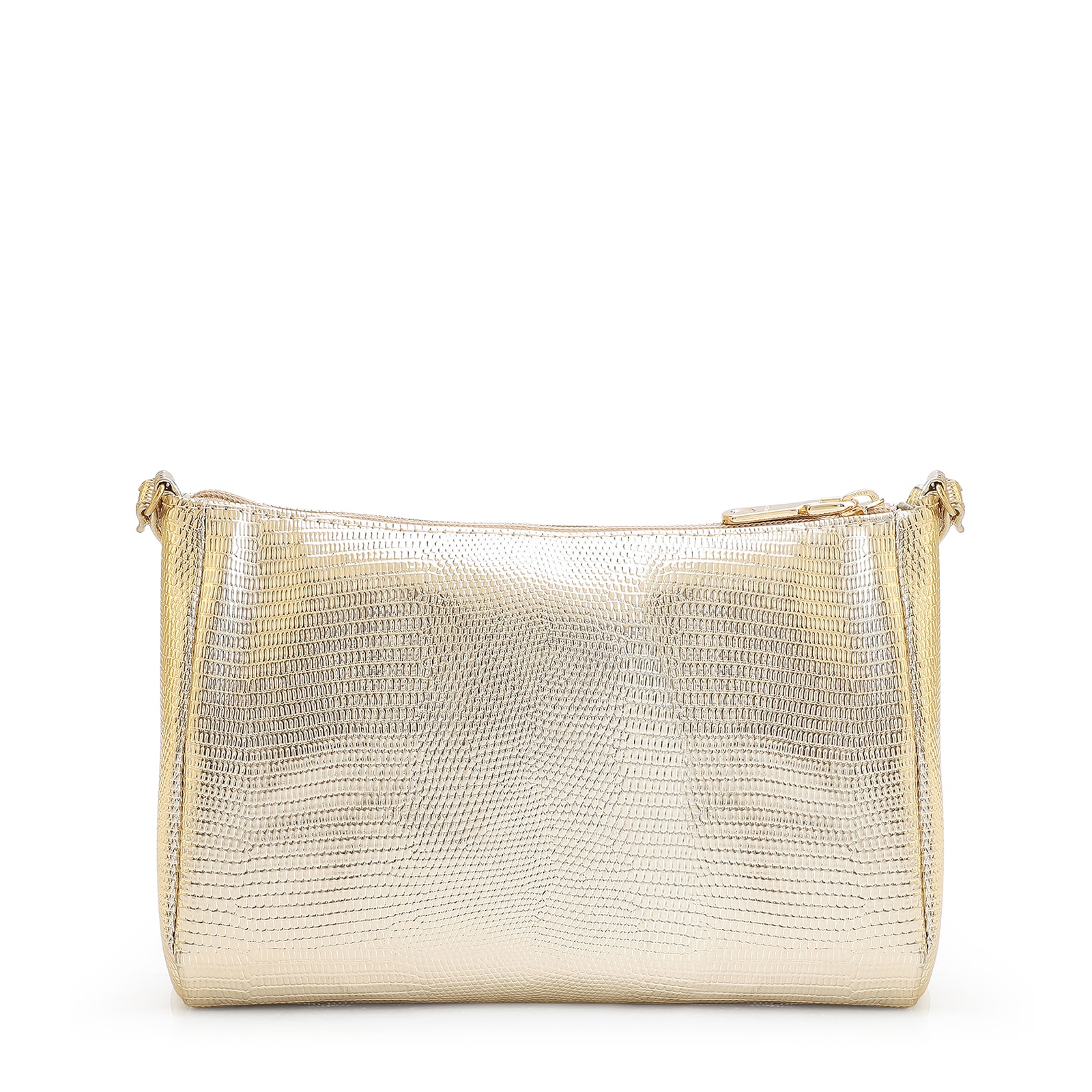 Bolsa Transversal Alt Lezard Dourado