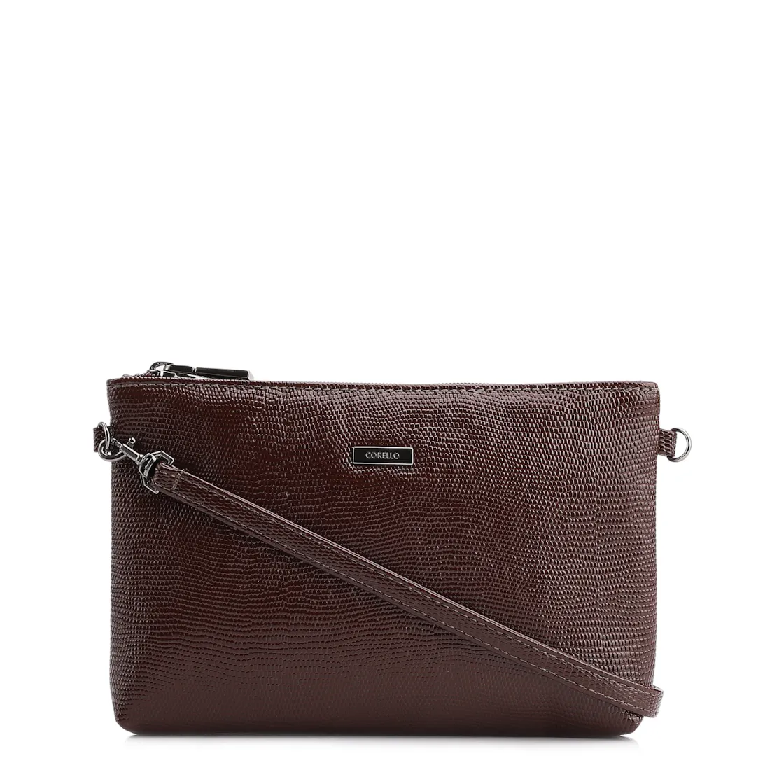Bolsa Transversal Alt Lezard Marrom