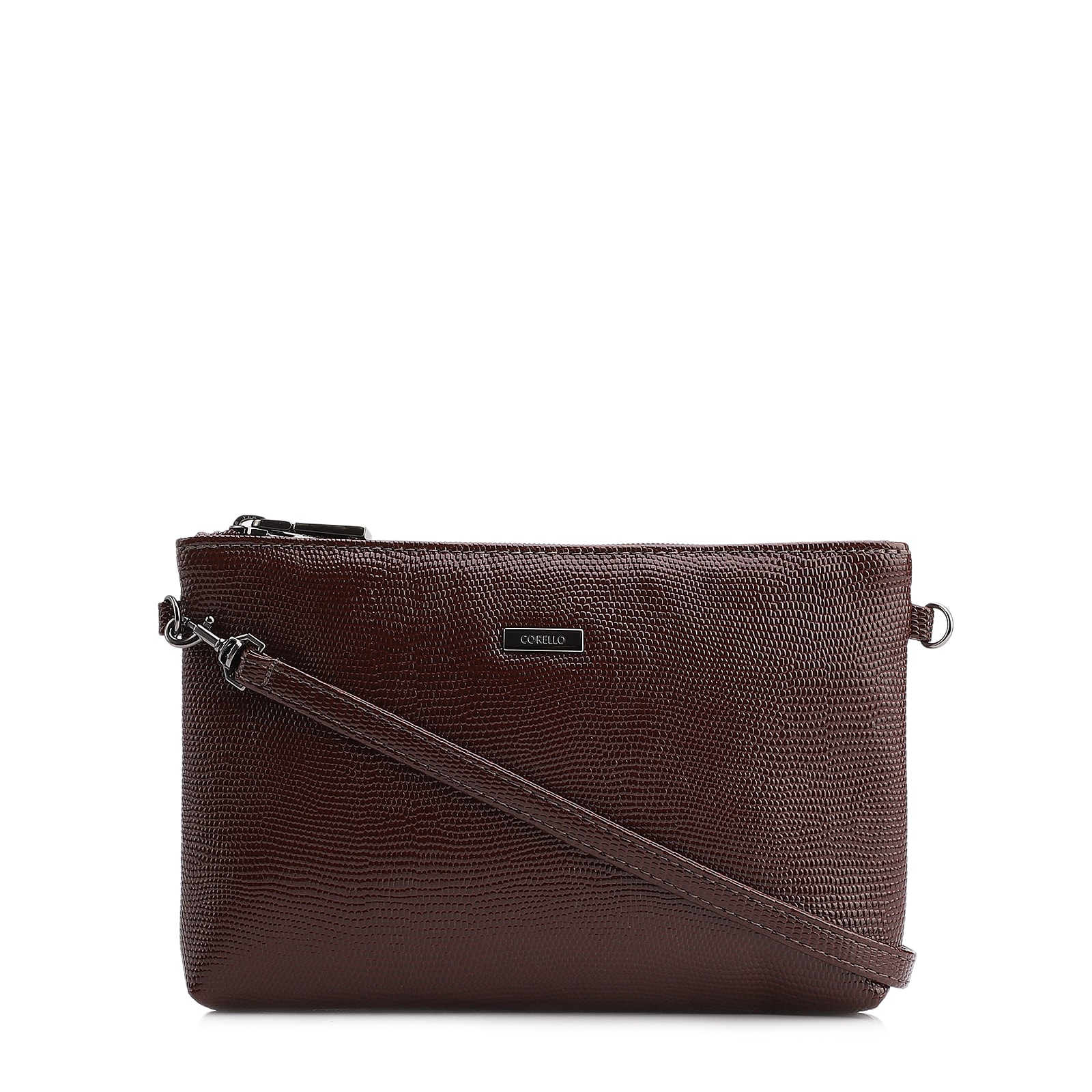 Bolsa Transversal Alt Lezard Marrom