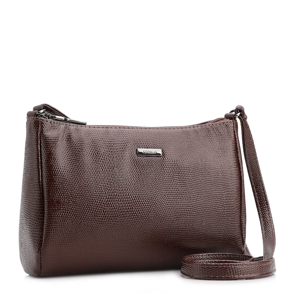 Bolsa Transversal Alt Lezard Marrom - imagem 3