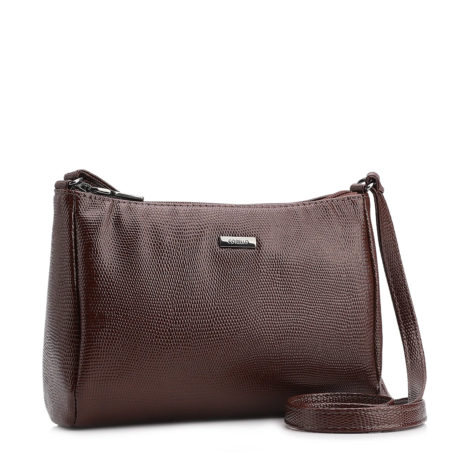 Bolsa Transversal Alt Lezard Marrom