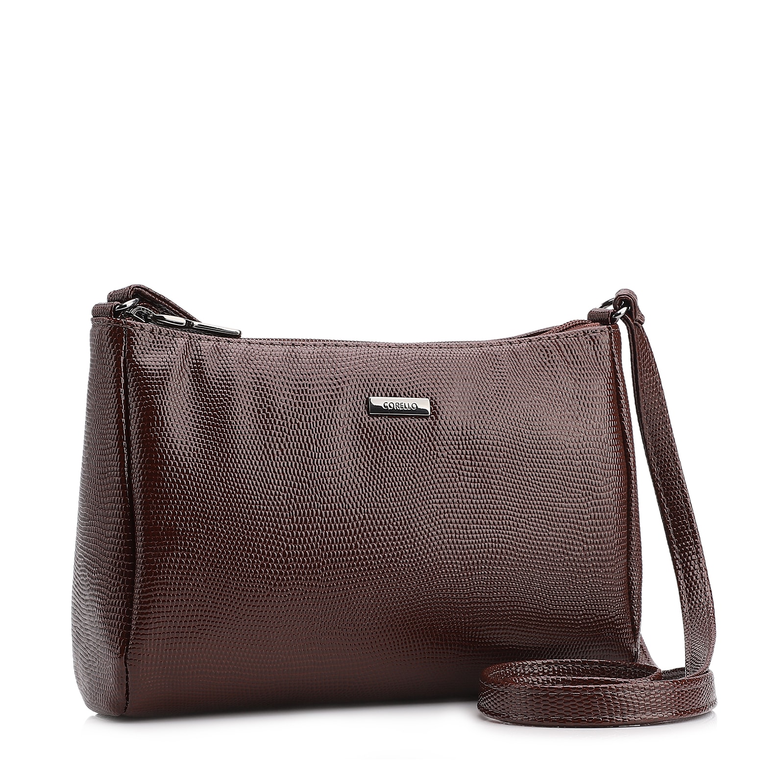 Bolsa Transversal Alt Lezard Marrom