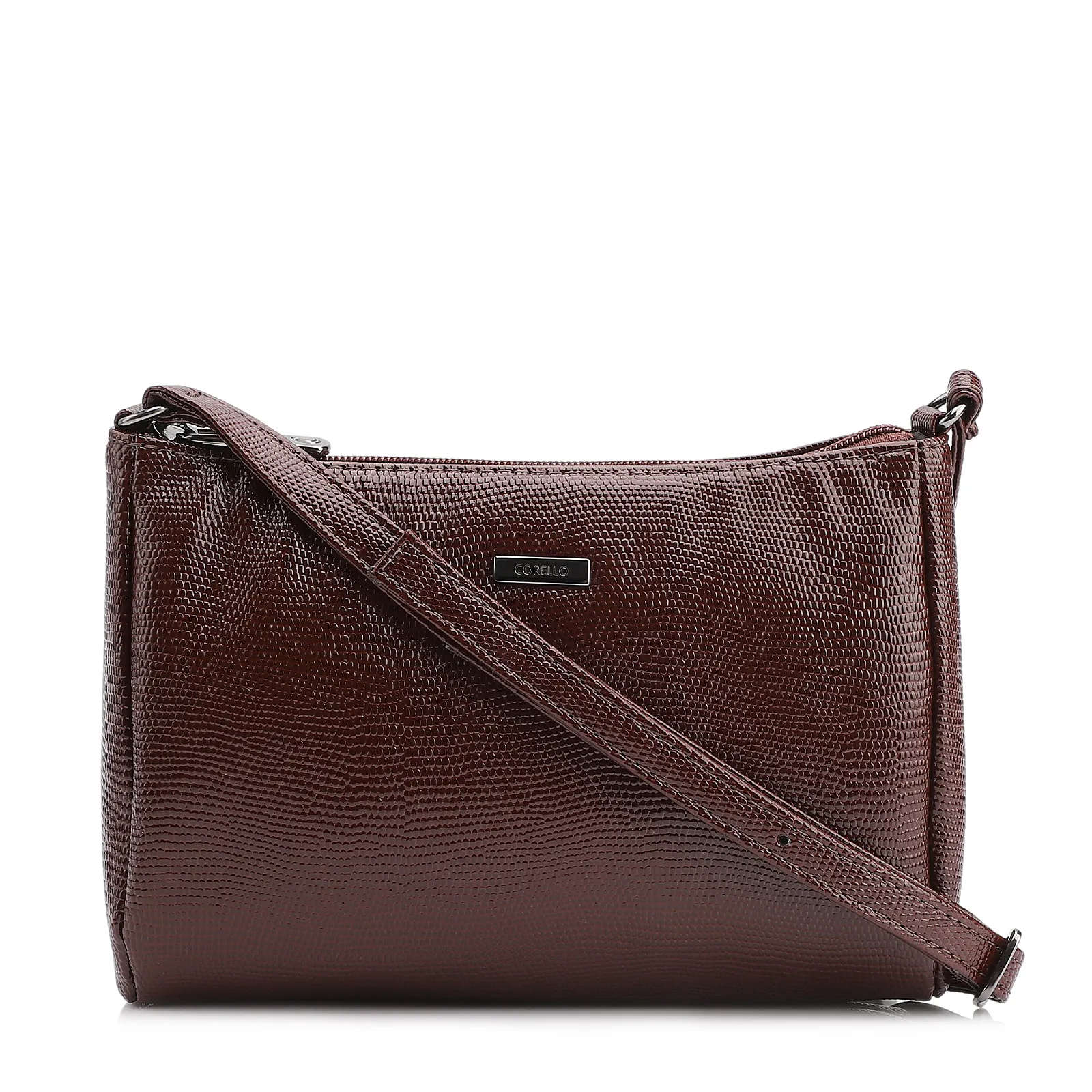 Bolsa Transversal Alt Lezard Marrom