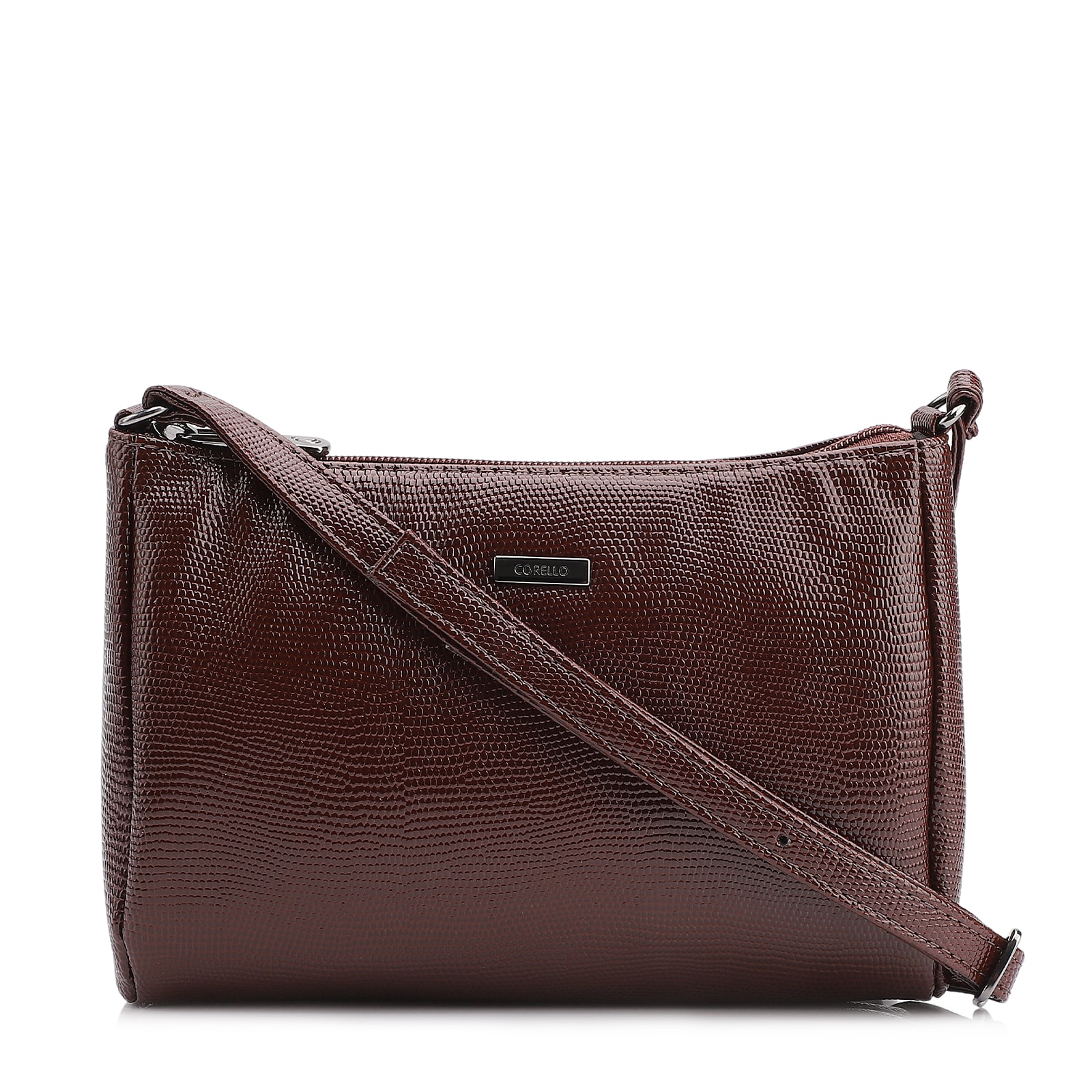 Bolsa Transversal Alt Lezard Marrom