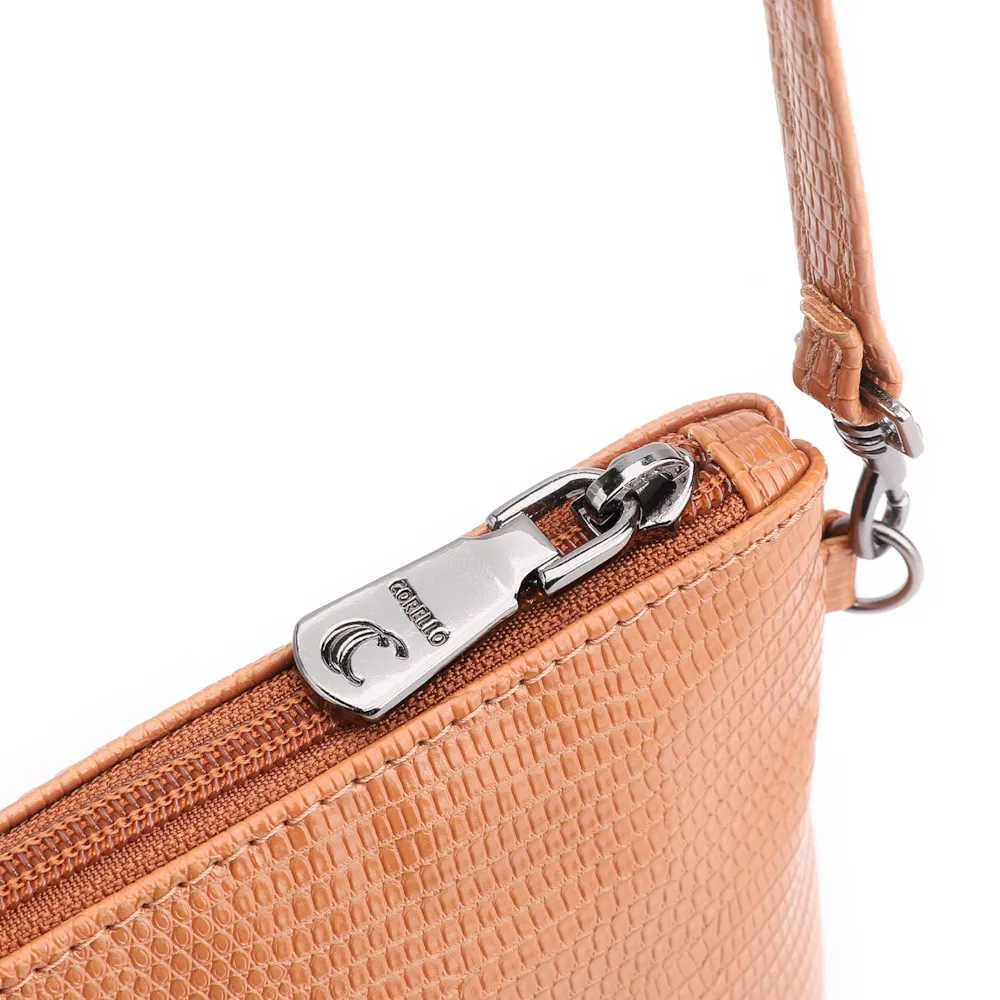Bolsa Transversal Alt Lezard Marrom Claro - imagem 5