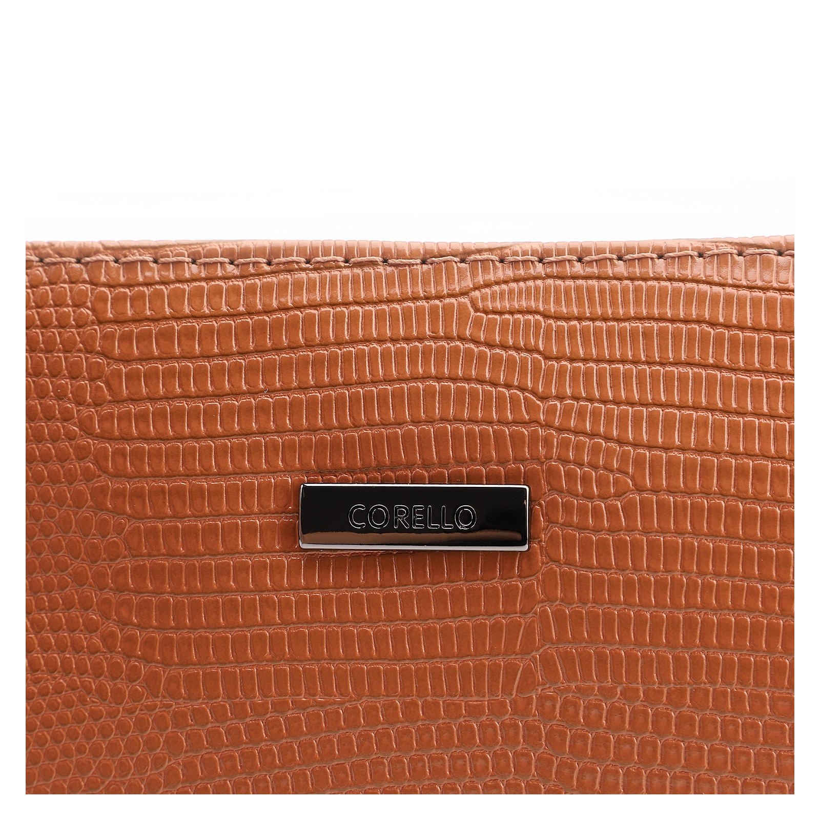 Bolsa Transversal Alt Lezard Marrom Claro