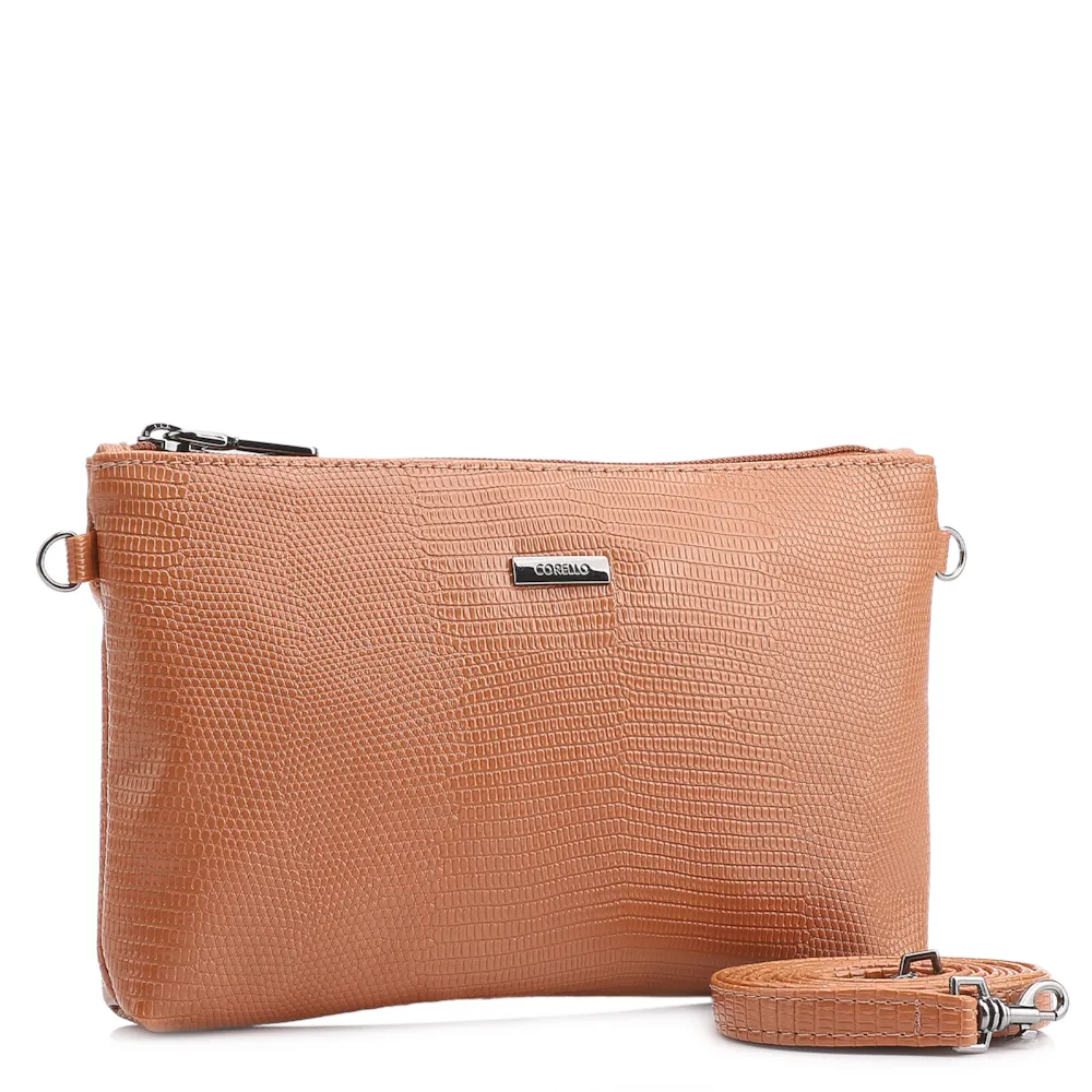 Bolsa Transversal Alt Lezard Marrom Claro - imagem 2