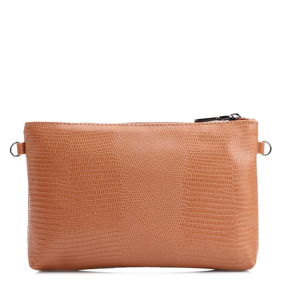Bolsa Transversal Alt Lezard Marrom Claro - imagem 3