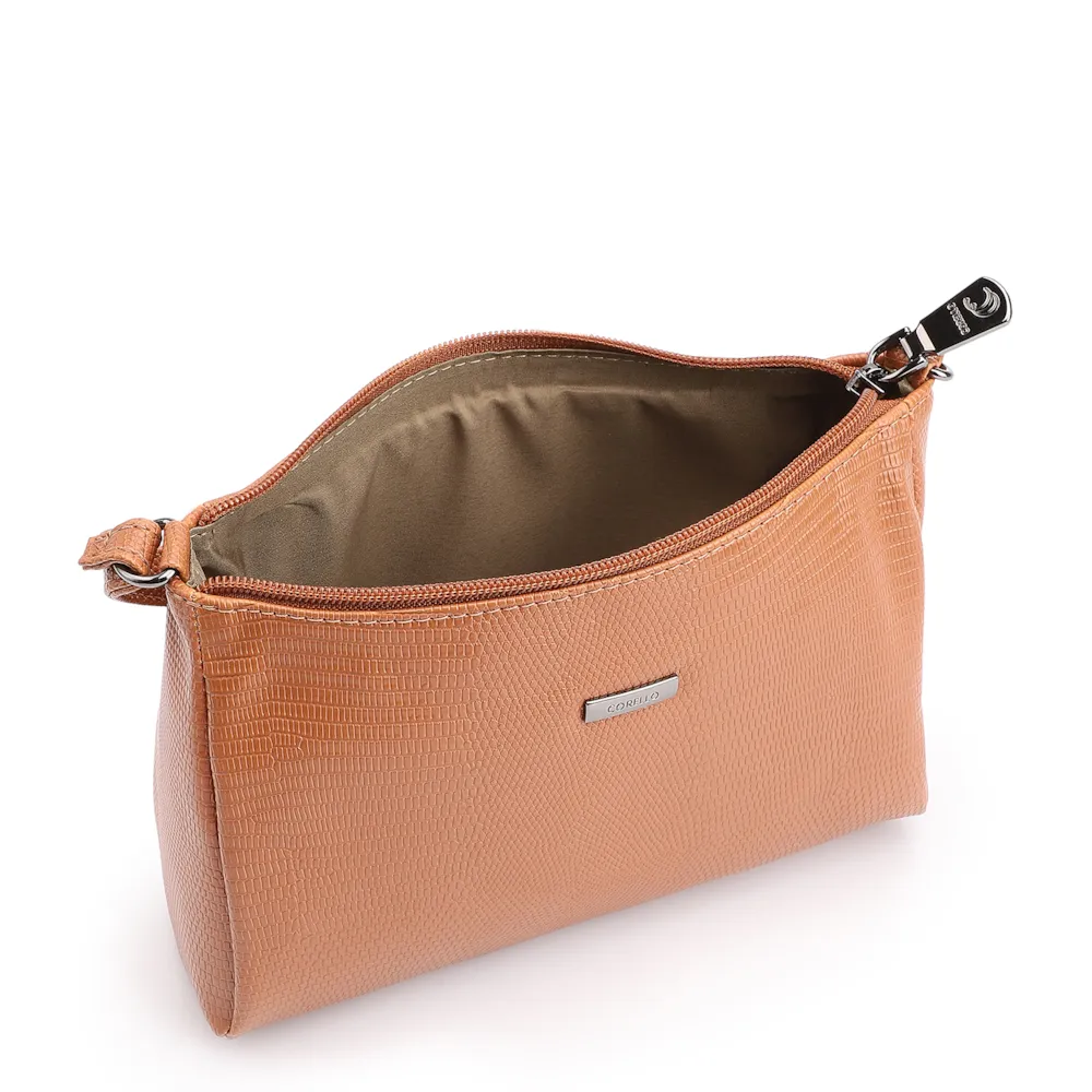 Bolsa Transversal Alt Lezard Marrom Claro - imagem 4