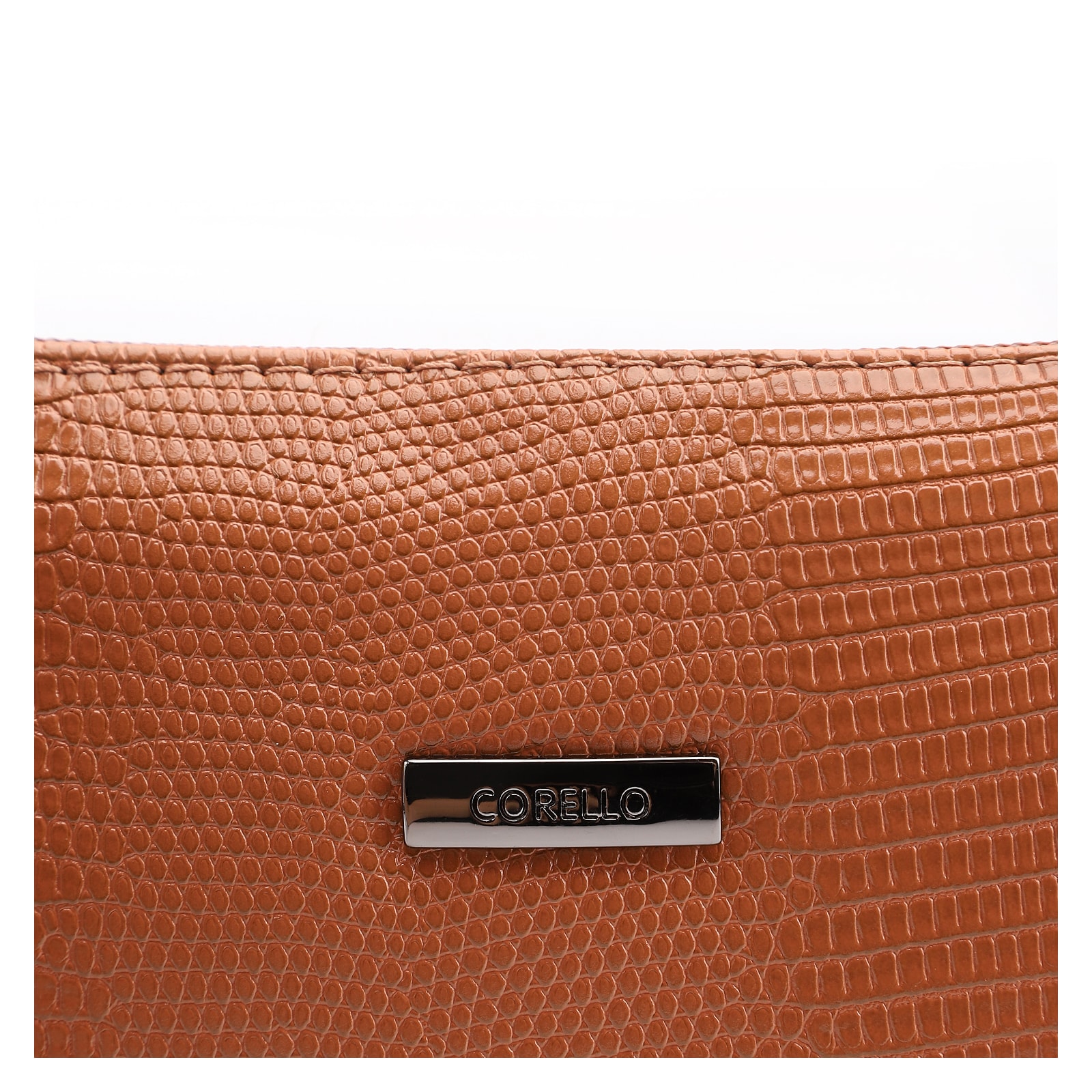 Bolsa Transversal Alt Lezard Marrom Claro
