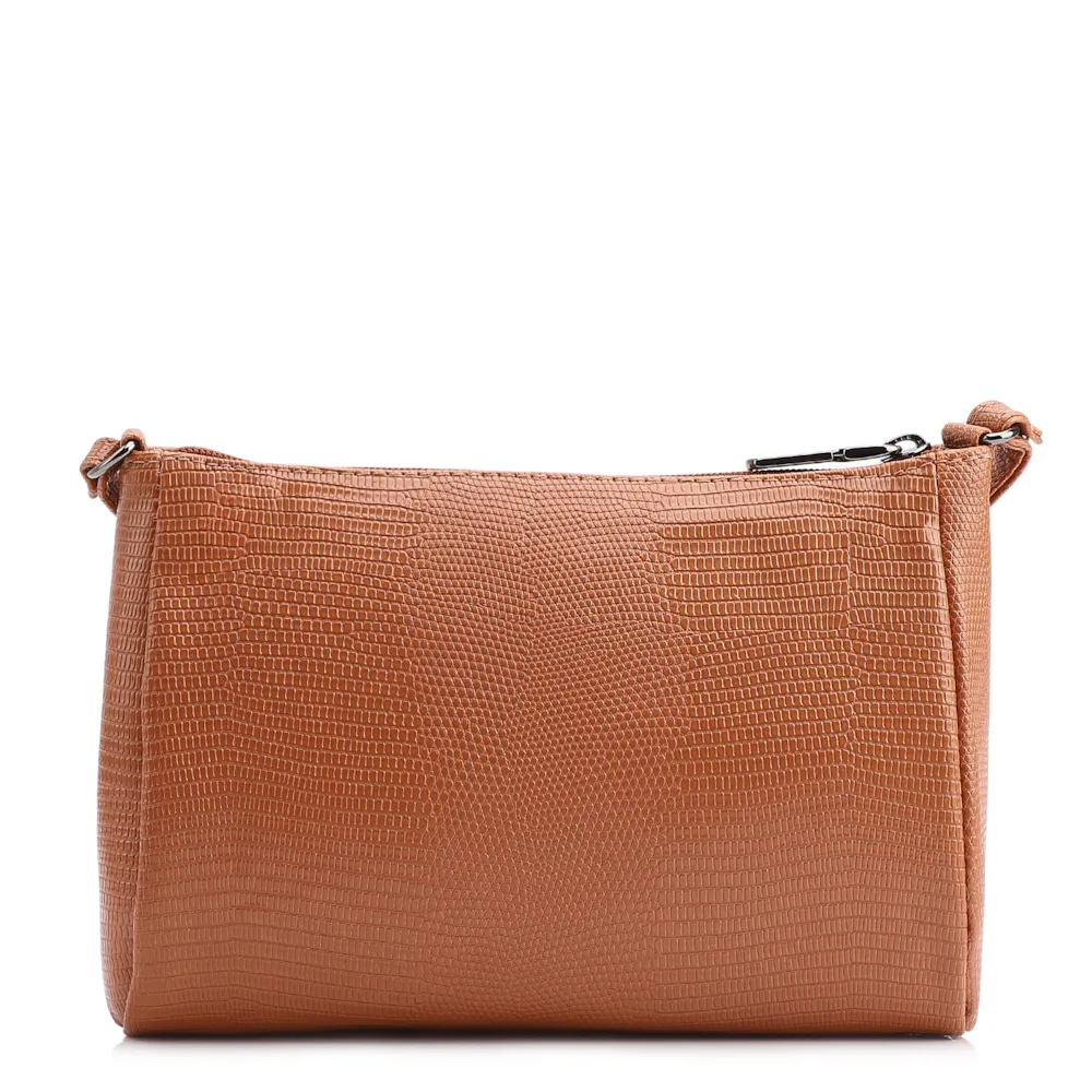 Bolsa Transversal Alt Lezard Marrom Claro - imagem 3