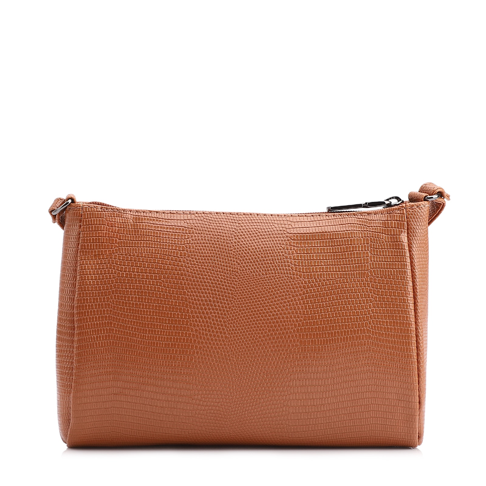 Bolsa Transversal Alt Lezard Marrom Claro